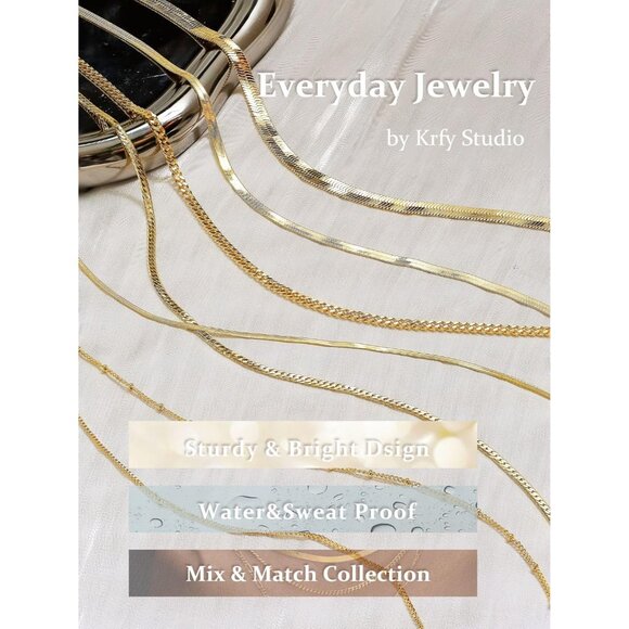 14K Gold Snake Chain Plated 925 Silver Chain Necklace 14-20 Dainty Choker Women - Picture 7 of 7